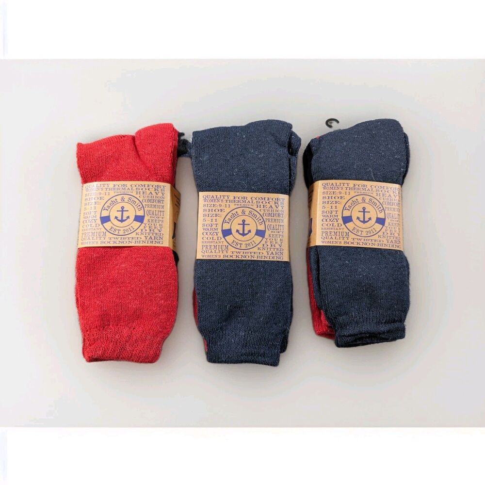 Yacht & Smith Women’s 9-11 Thermal Boot Socks 9 Pairs Heavy Winter Warm